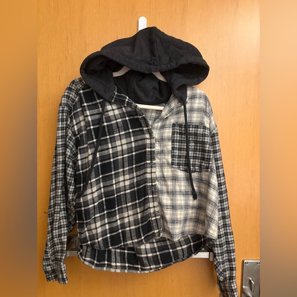 Plaid Hoodie Jacket